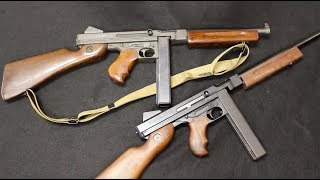 AutoOrdnance SemiAuto Thompson vs Original M1A1 SMG [upl. by Sidra]