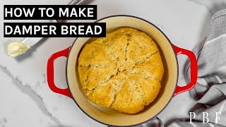 Damper Recipe Easy Australian 3 Ingredient Bread [upl. by Nylek]