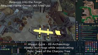 ALL RELIC LOCATIONS  EFFECTS  ARCHAEOLOGY RS3 [upl. by Fran328]