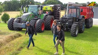 Doppelbereifung auf Traktor Fendt ONE montieren amp neue Sky EasyDrill HD Drillmaschine vorbereiten [upl. by Kirven]