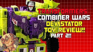 Transformers Combiner Wars Devastator Toy Review Part 2  Now UNITE [upl. by Enoitna]