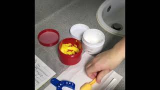 Mixing Putty Impression Material For Fixed Prosthesis [upl. by Gnoht]