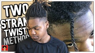 How To Start Dreads With Two Strand Twists  Dreadlocks [upl. by Maidie]