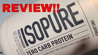 Isopure Zero Carb Protein Powder Review and Taste Test [upl. by Pippy]