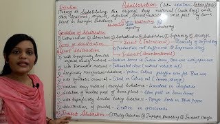 Class 14  Adulteration  Types of Adulteration  Different Methods of Adulteration of Crude Drugs [upl. by Ecela]