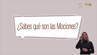 ¿Sabes qué son las mociones [upl. by Kahle]