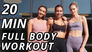 20 MIN FULL BODY Workout  Fit Girls Routine  Sanne Vloet [upl. by Nageek]