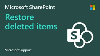 How to restore deleted items on SharePoint  Microsoft [upl. by Camilo]