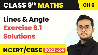 Lines and Angles  Exercise 61 Q1  Q6 Solutions  Class 9 Maths Chapter 6 [upl. by Marline]