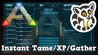 Ark Survival Evolved  Instant TameXPHarvest Server Settings [upl. by Lias]