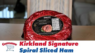 Kirkland Signature Spiral Sliced Ham Costco Food Review [upl. by Asillim899]