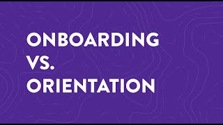 Employee Onboarding vs Employee Orientation [upl. by Aniar805]