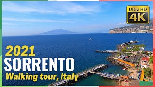 SORRENTO Italy Walking tour in 4k Ultra HD [upl. by Aynekat]