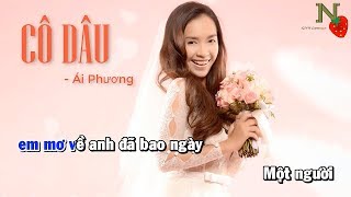 Karaoke Cô dâu  Ái Phương Beat chuẩn [upl. by Nevaj]