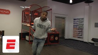 Michael B Jordan recreates Michael Jordans most iconic moments  ESPN Archives [upl. by Zosima786]