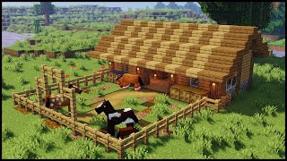 Minecraft How to Build a Horse Stable [upl. by Honniball804]