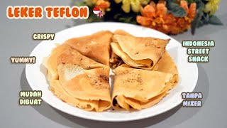 Resep Leker Teflon Renyah  Crunchy Leker Teflon  Indonesia Traditional Street Snack [upl. by Zwart955]