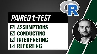 Paired sample ttest in R  ALL IN ONE Assumptions Calculation Interpretation Reporting [upl. by Margret692]