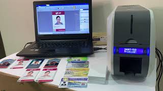 Smart 51D Dual Side PVC RFID Card Printer [upl. by Aticilef]