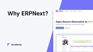 Why ERPNext  An introduction to the CommunityDriven Open Source ERP Software [upl. by Ias796]