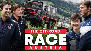 Red Bull Racing Honda Vs Scuderia AlphaTauri Epic OffRoad Race Across Austria  Schnitzeljagd [upl. by Eileek]