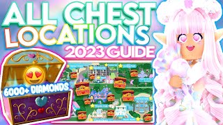 EVERY CHEST IN 2023 ROYALE HIGH 6000 DIAMONDS amp ACCESSORIES ROBLOX Chest Locations amp Easy Guide [upl. by Ephrayim]