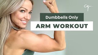 Arm Workout at Home  Dumbbells Only [upl. by Docilla136]