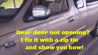 Rear Door Wont Open F150 1997  2004 SuperCab [upl. by Gianni423]