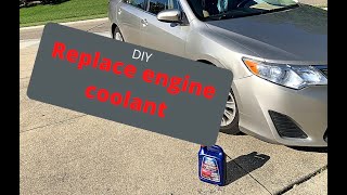 How to Change Toyota Coolant Highlander Camry Corolla 4Runner Tacoma Tundra [upl. by Dahlstrom213]