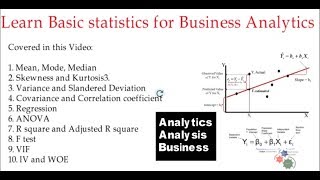 Learn Basic statistics for Business Analytics [upl. by Pomeroy951]