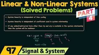 Linear and NonLinear Systems Solved Problems  Part 4 [upl. by Akemrehs]