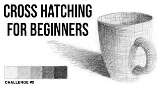 Cross Hatching for Beginners  Art Challenge 9 [upl. by Rocray]