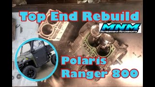 🥇 Polaris Ranger  RZR 800  Complete Top End Rebuild Piston amp Cylinder Set [upl. by Noirb]