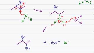 Halohydrin Formation  Alkene Reaction Mechanism [upl. by Berrie]