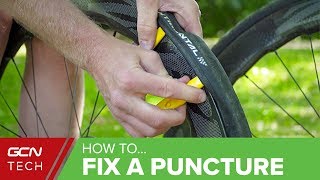 How To Fix A Puncture On A Road Bike  Repair A Roadside Flat Tyre [upl. by Christopher]