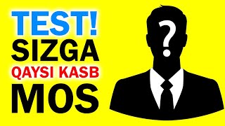 Qaysi Kasb Sizga Mos Keladi TEST  ҚАЙСИ КАСБ СИЗГА МОС КЕЛАДИ [upl. by Giverin]