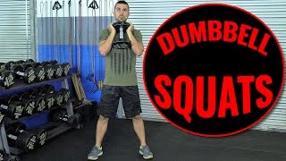 How To Squat Better With Dumbbells [upl. by Jeritah]