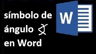 simbolo de angulo en word [upl. by Ailed201]