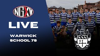 LIVE RUGBY WARWICK SCHOOL 7s  U16 SEVENS [upl. by Aihsemat]