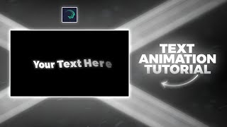 TEXT ANIMATION \  alight motion tutorial  Part 1 [upl. by Eidnim]