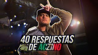 Las 40 MEJORES RESPUESTAS de ACZINO ¿El Mejor 🐐  Subtitulado [upl. by Lehcir294]