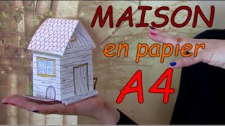 MAISON EN PAPIER facile [upl. by Oidacra]