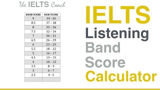 IELTS Listening Band Score Calculator [upl. by Matta]