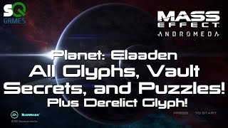 Mass Effect Andromeda Elaaden Glyph guide Skill Point Console and Data Core [upl. by Adnilrev137]