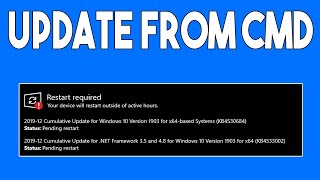 How To Run Windows 10 Update From Command Prompt [upl. by Finnigan457]