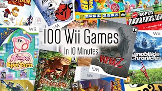 100 Nintendo Wii Games in 10 Minutes [upl. by Einatirb518]