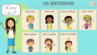 LOS SENTIMIENTOS  Spanish FeelingsEmotions [upl. by Xam]