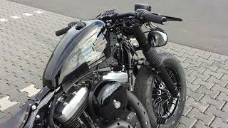 Harley Davidson Sportster 1200 forty eight 48 Bobber Custom Umbau [upl. by Hatnamas593]