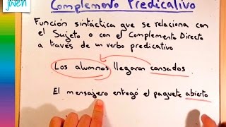 Complemento predicativo [upl. by Ecnedurp]