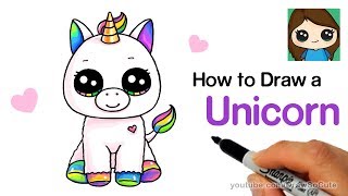 How to Draw a Unicorn easy [upl. by Pubilis606]